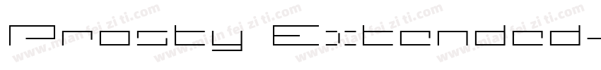 Prosty Extended字体转换